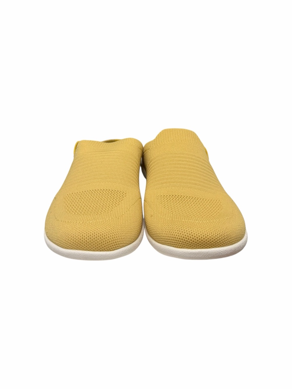 Spenco Solid Mustard Textile Laser Cut Slip Ons